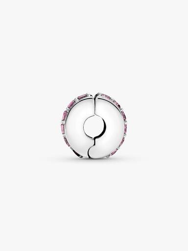 Charm Separador Fileira Rosa Brilhante