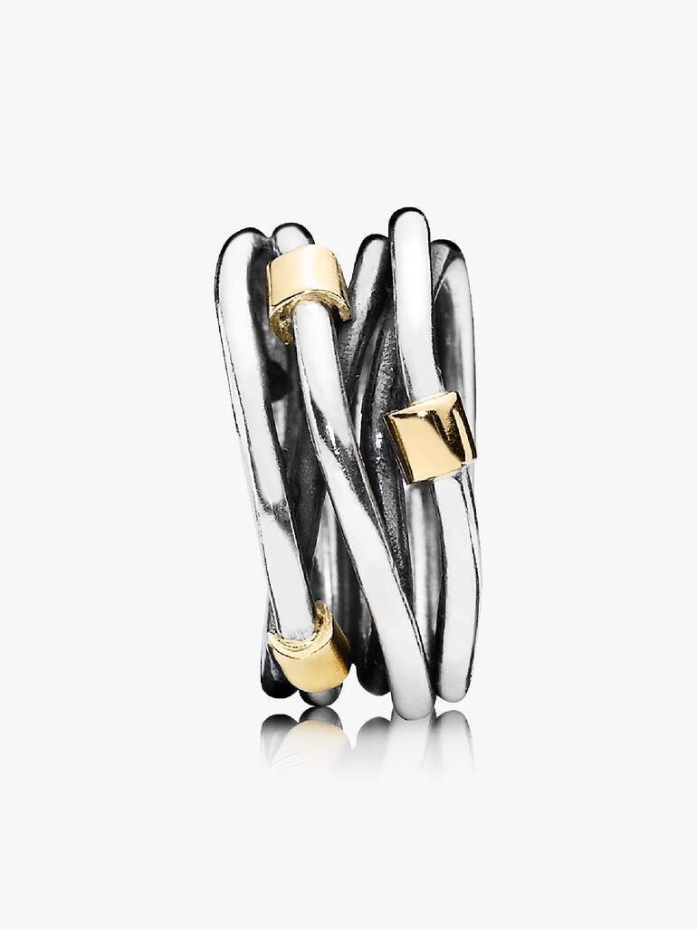Silver ring, 14k