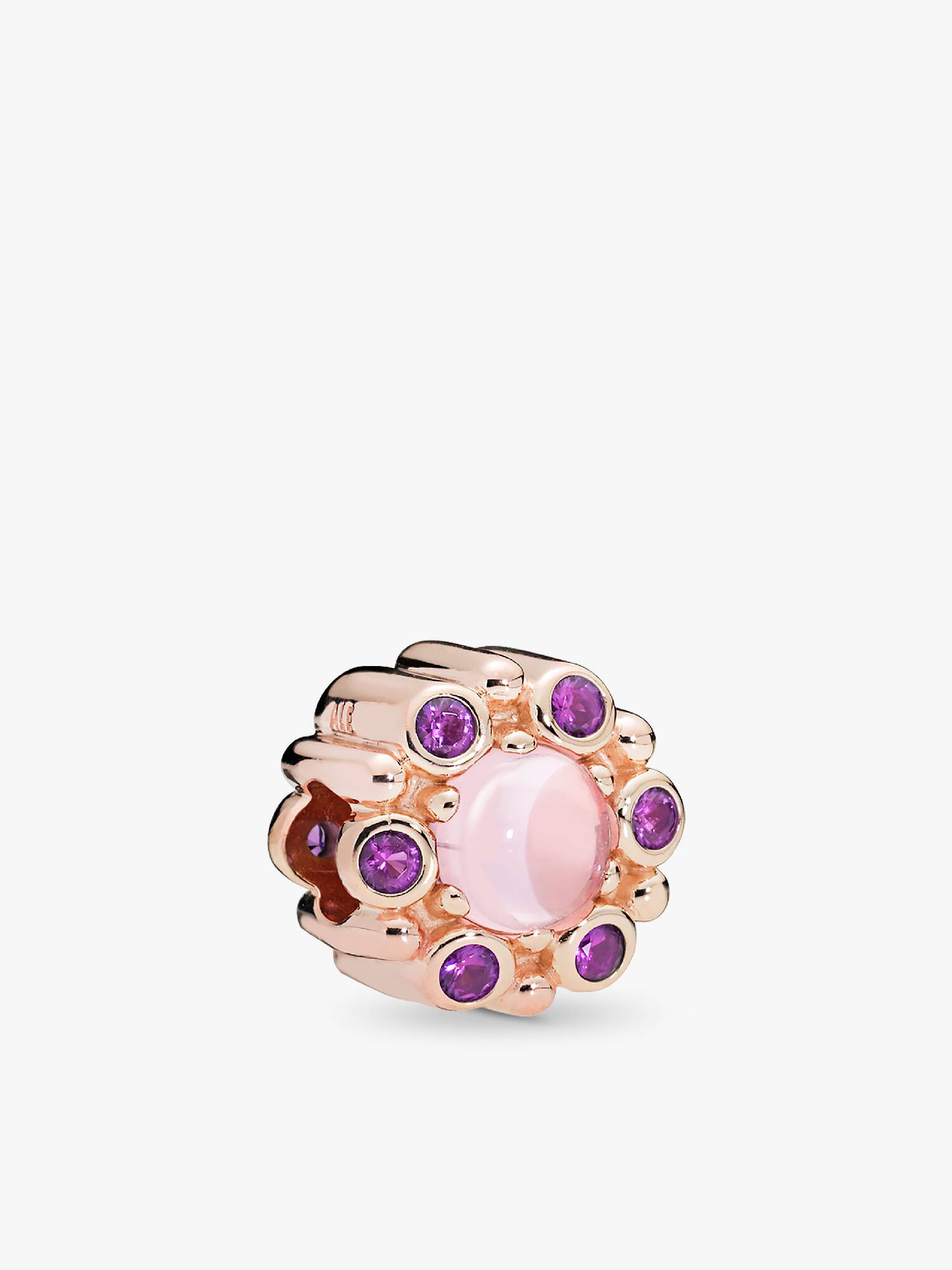 Heraldic Radiance Charm, Pandora Rosa™ e Rosa e Roxo Cristais