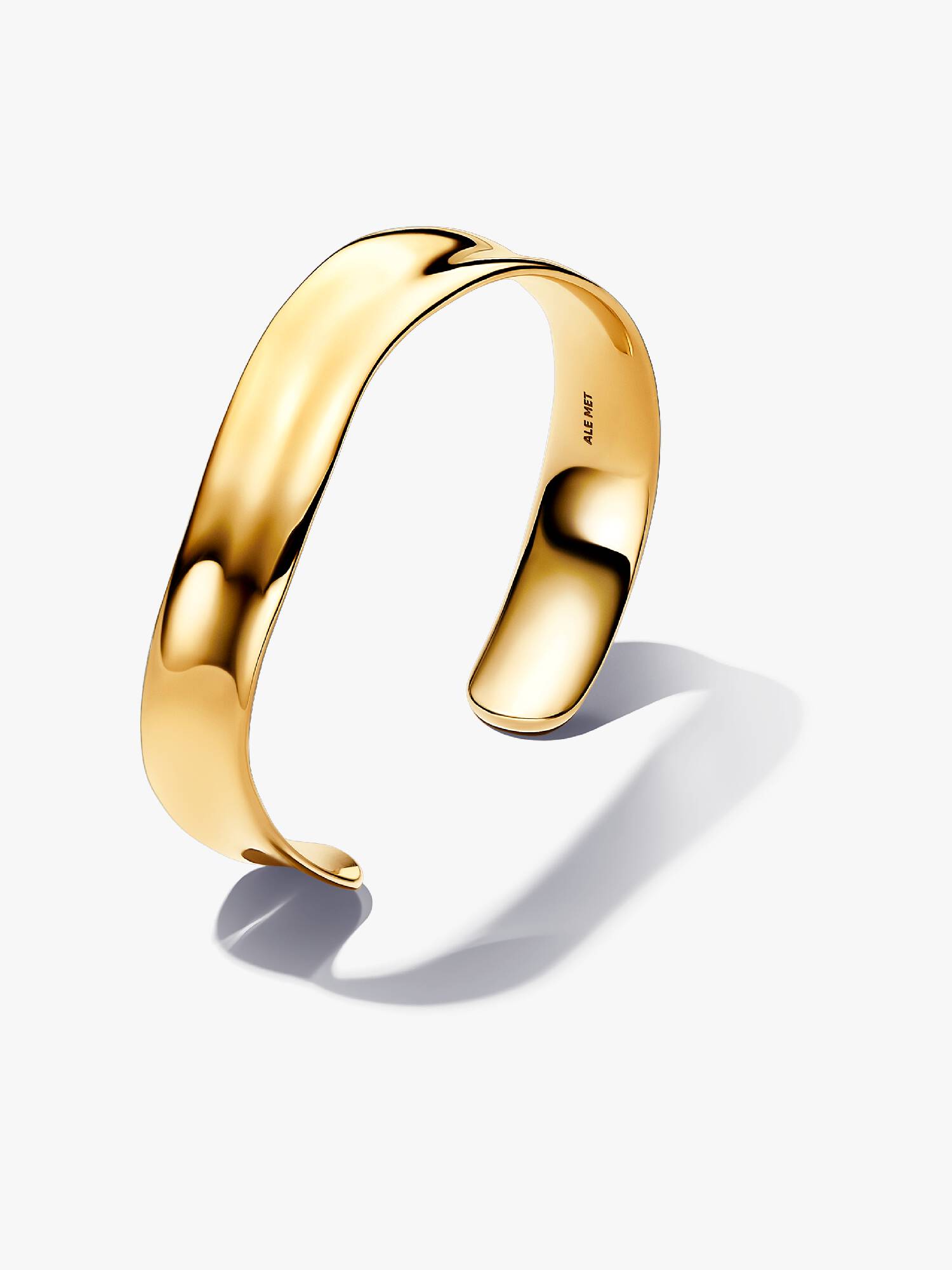 Bracelete Rígido Robusto em Forma Orgânica