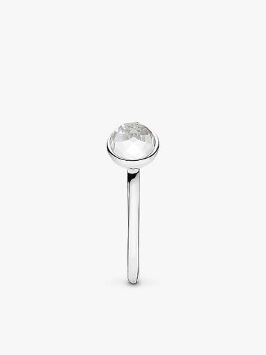 Anel April Droplet, Rock Cristal