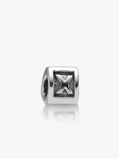 Capital X silver charm