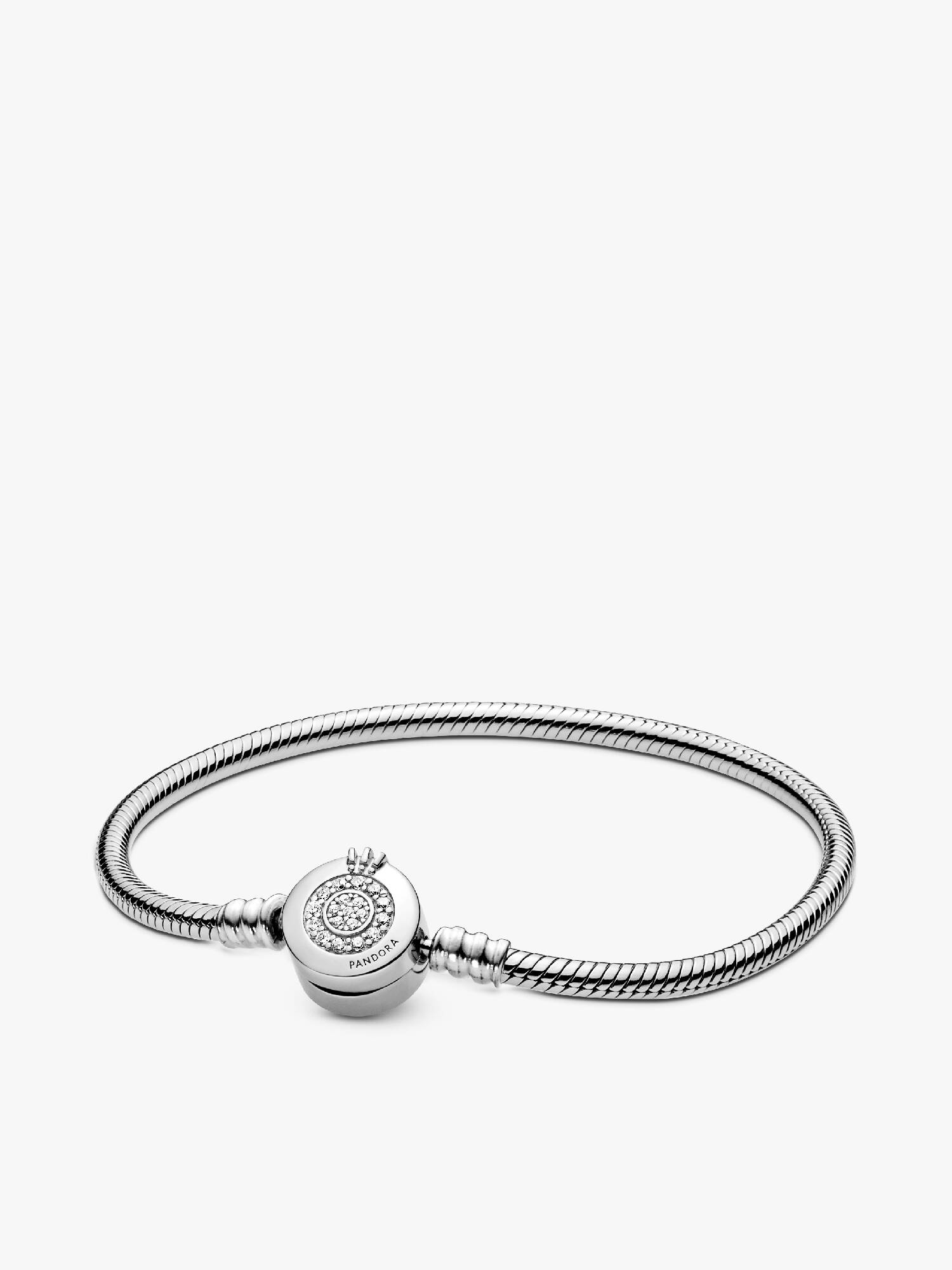 Pulseira Corrente Snake com Coroa Brilhante