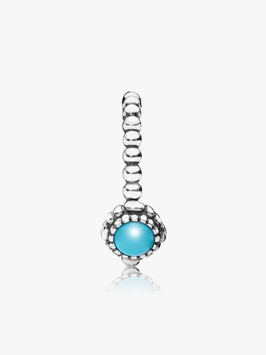 Silver ring, birthstone-December, turquoise