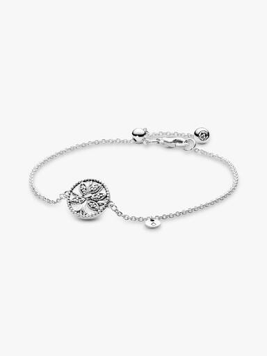 Pulseira Brilhante Árvore da Família com Fecho Deslizante