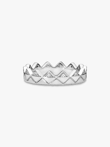 Charm Pendente Duplo Grabable Torre Eiffel de París com Diamante Criado em Laboratório