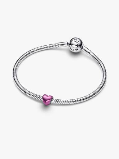 Mini Charm de Coração Rosa