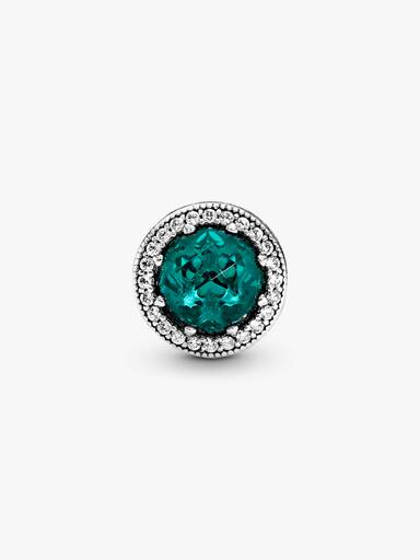 Charm Cristal Verde Brilhante