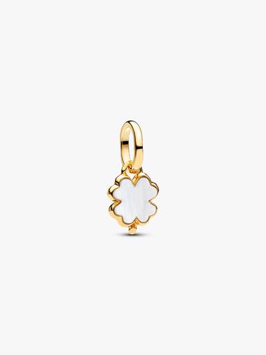 Mini Charm Pendente Trevo da Sorte Branco Pandora Me