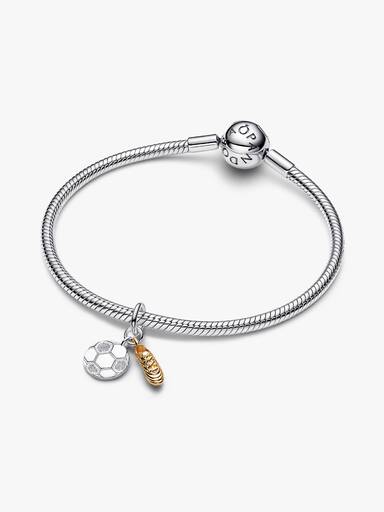 Charm Pendente Duplo Tênis e Bola de Futebol