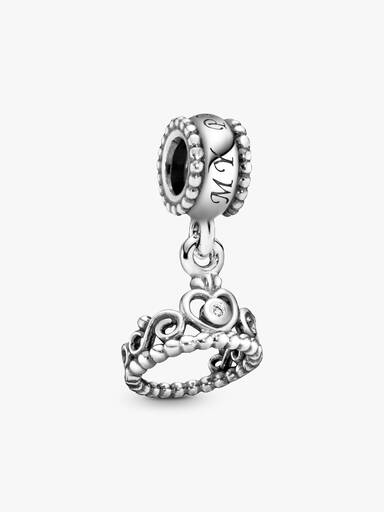 Tiara silver dangle with cubic zirconia