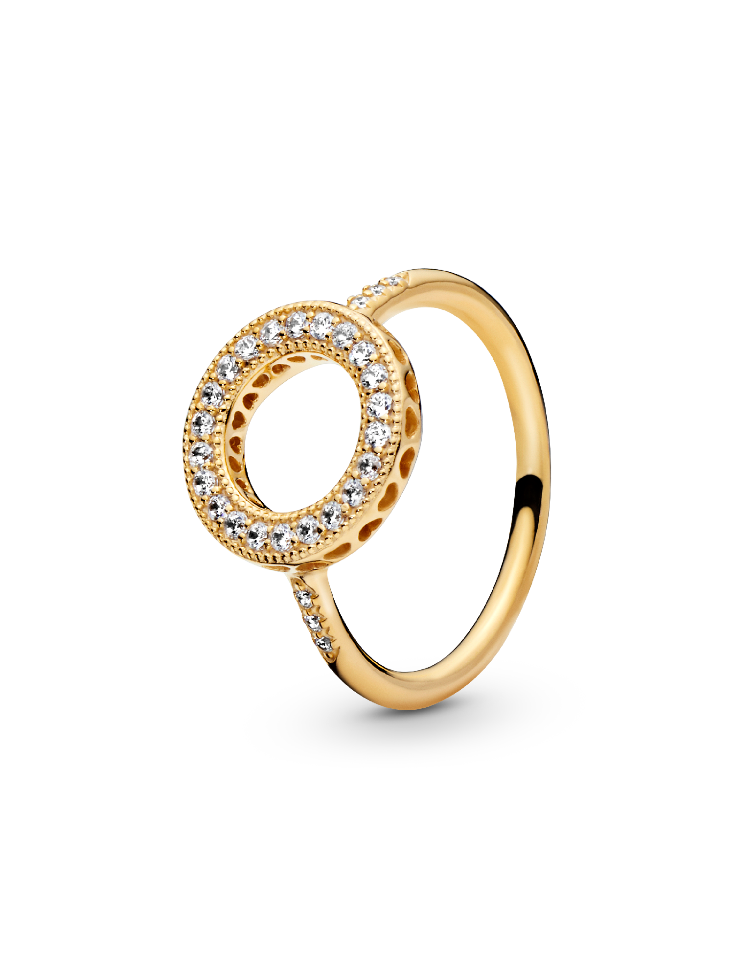PANDORA Shine ring with clear cubic zirconia