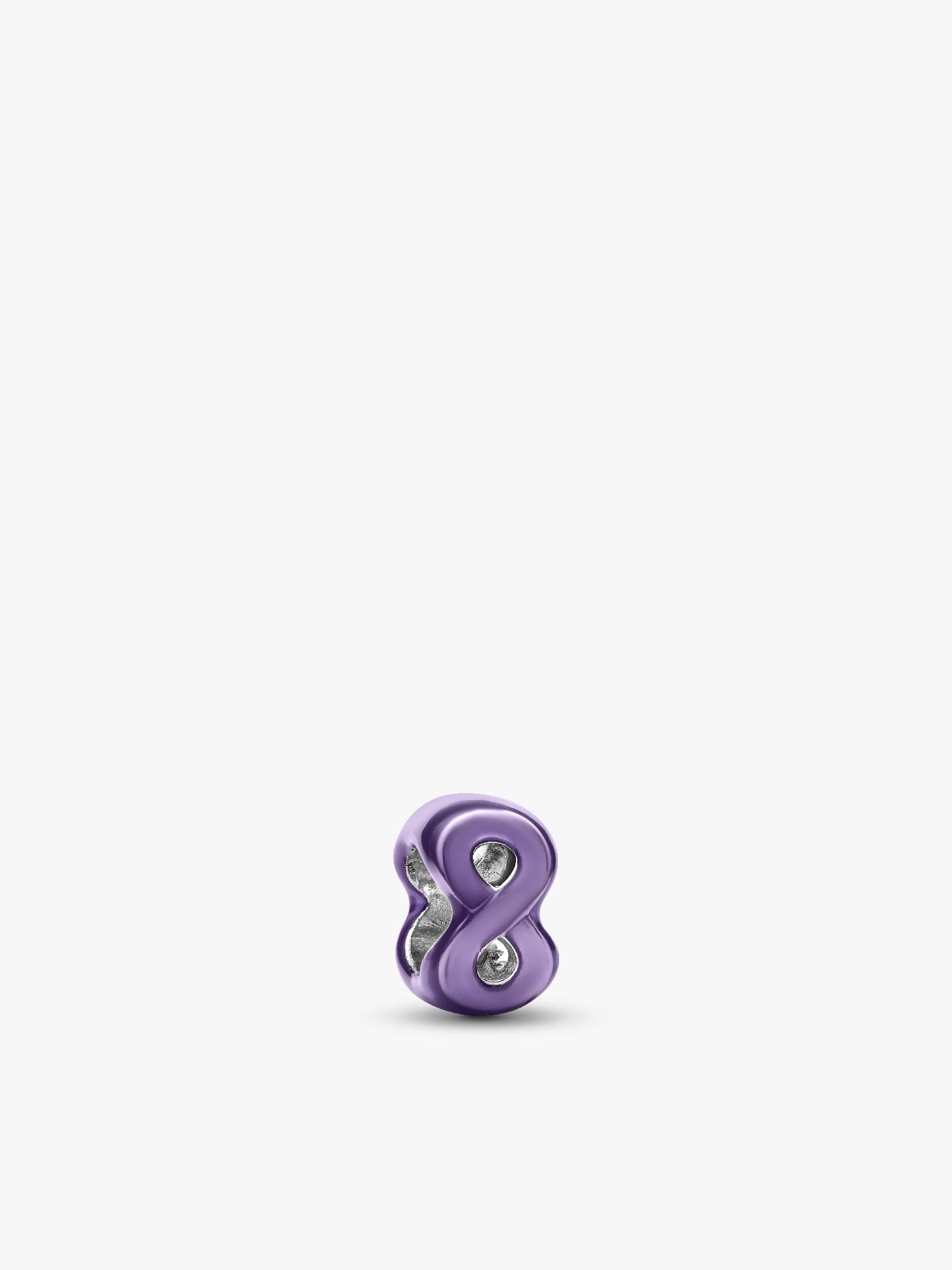 Mini Charm Infinito Roxo