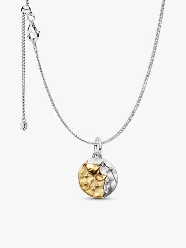Conjunto de Colar com Charm Medalhão de Aquário