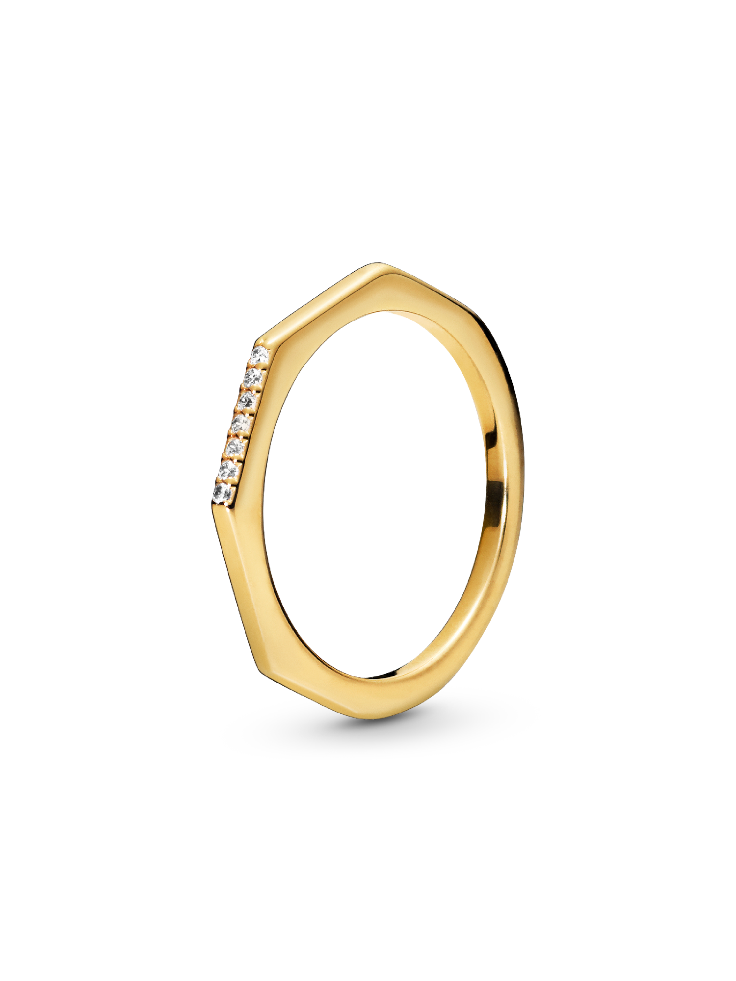 Pandora Shine ring with clear cubic zirconia