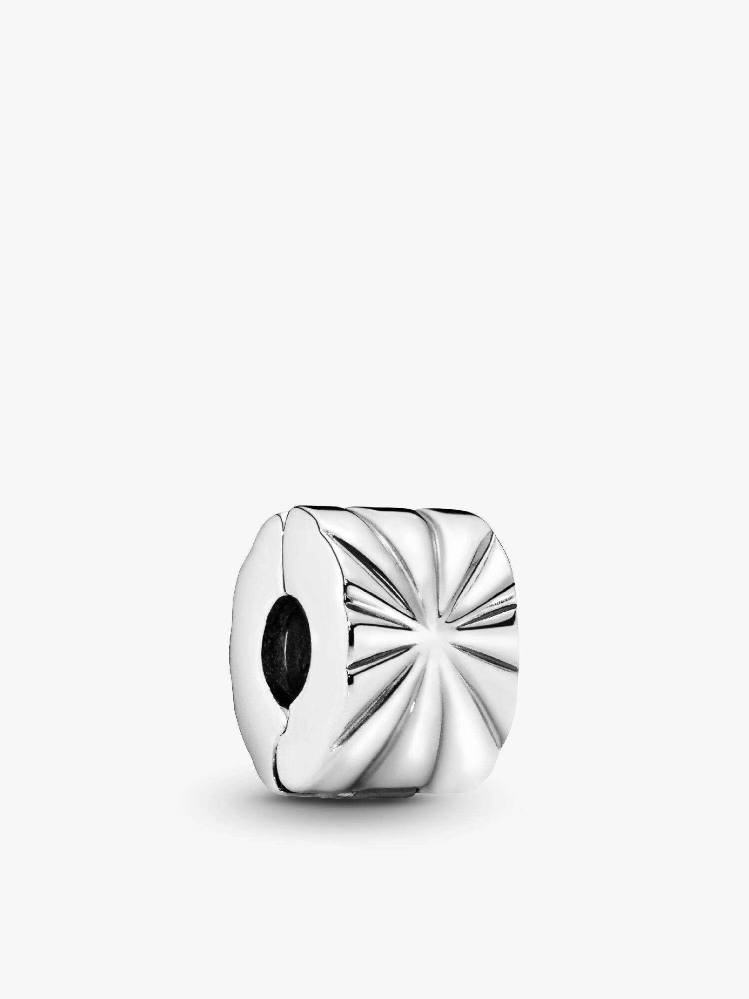 Abstract silver clip