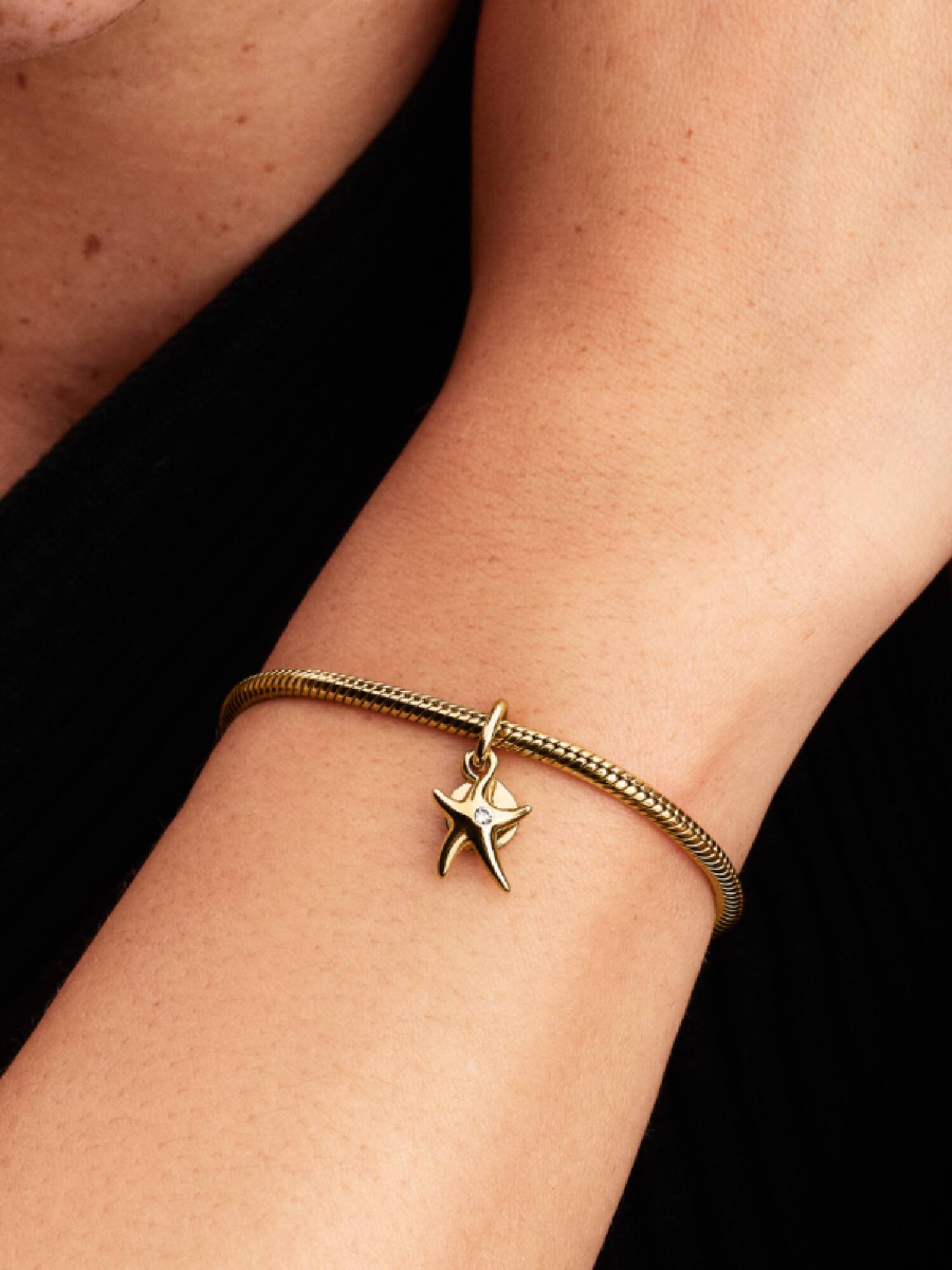 Charm pendente duplo Estrela-do-mar