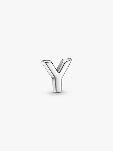 Letter Y silver petite element