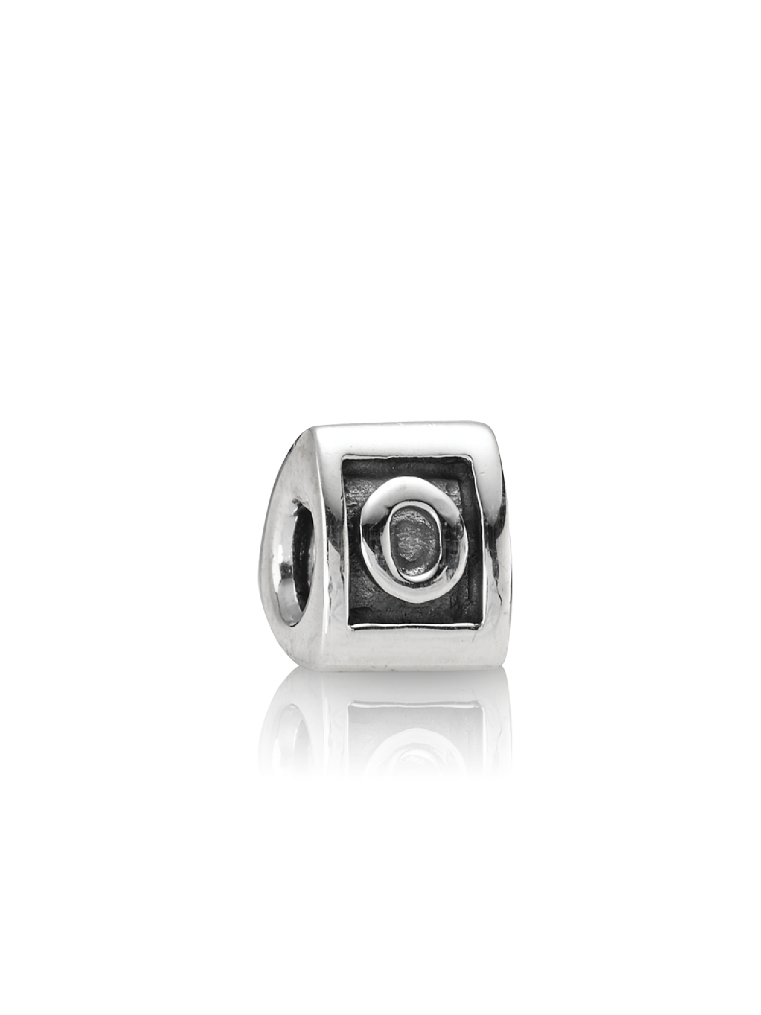 Capital O silver charm