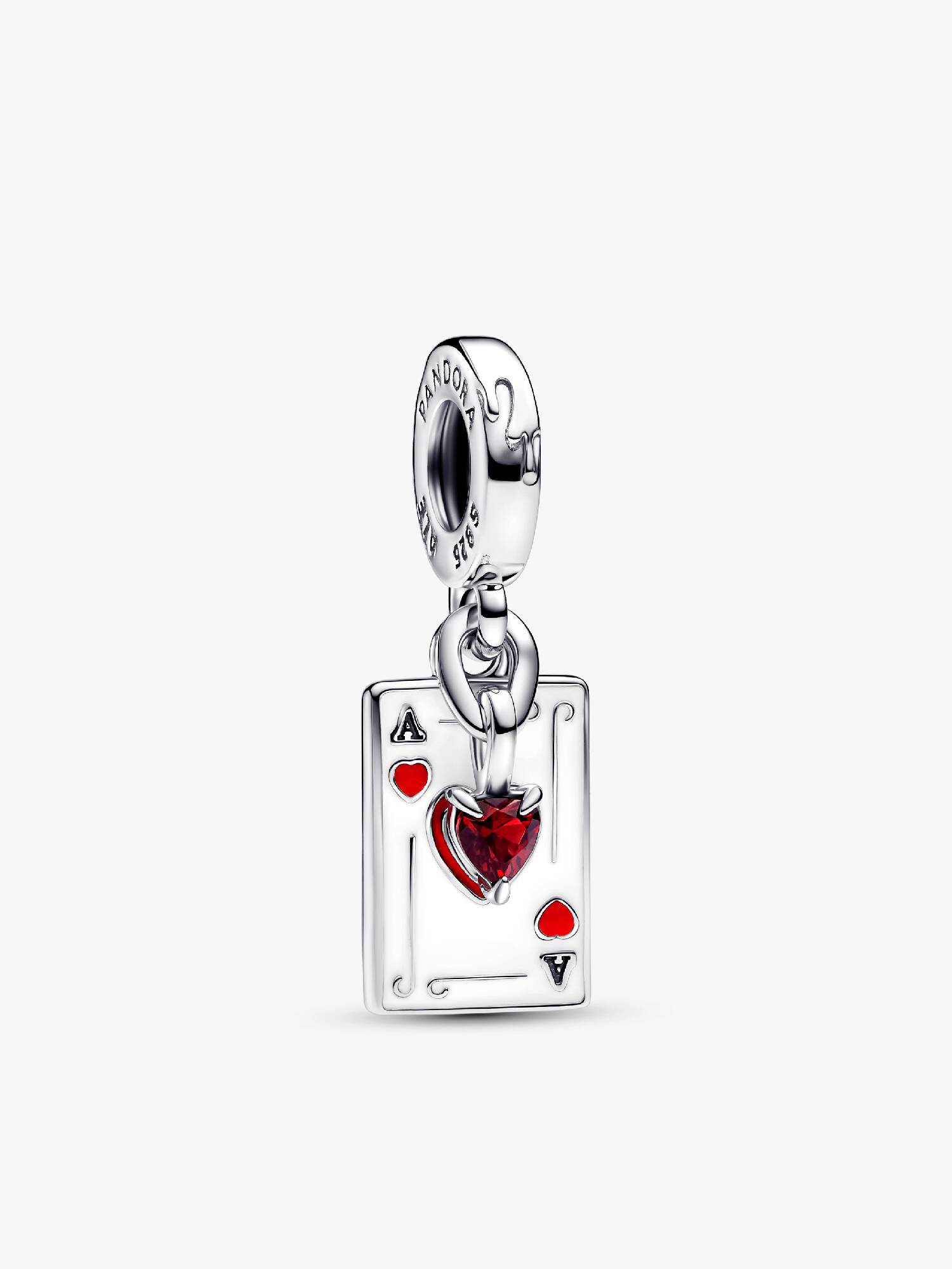 Charm Pendente Duplo Rainha de Copas das Vilãs da Disney