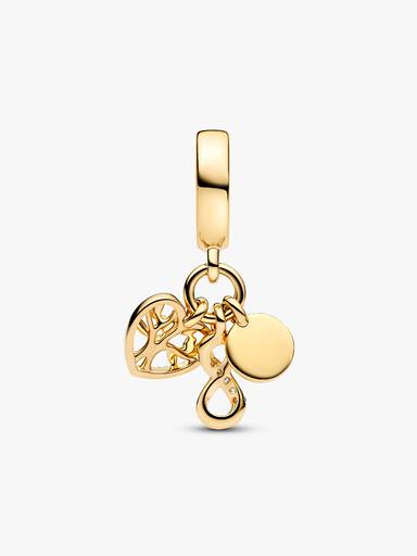Charm Pendente de Familia Triplo Infinito