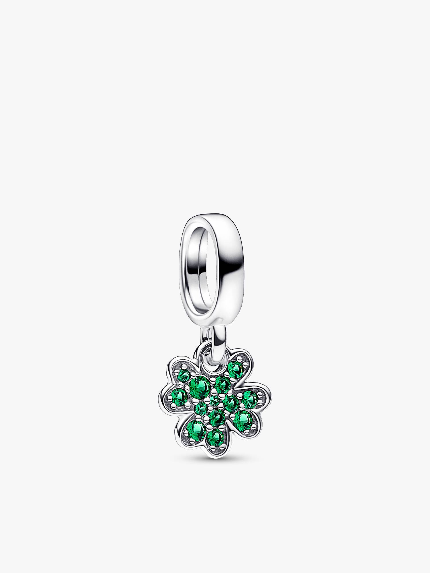 Charm pendente de trevo de quatro folhas