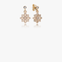 Floral earrings in 14k with clear cubic zirconia Floral earrings in 14k with clear cubic zirconia