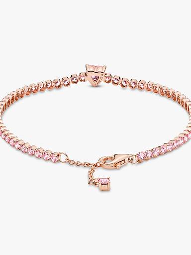 Pulseira Riviera de Coração brilhante