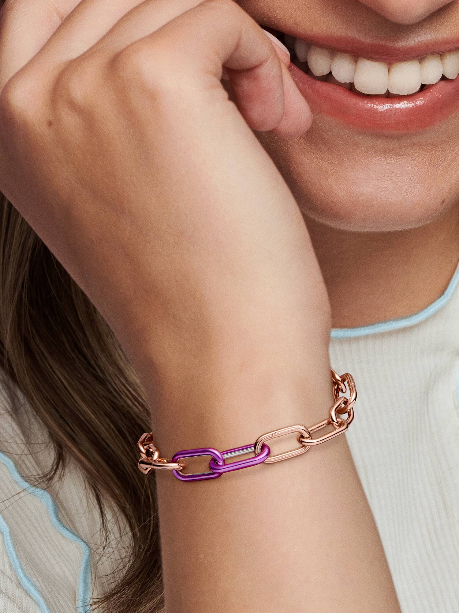 Elo de Estilo Doble Roxo Impactante Pandora ME