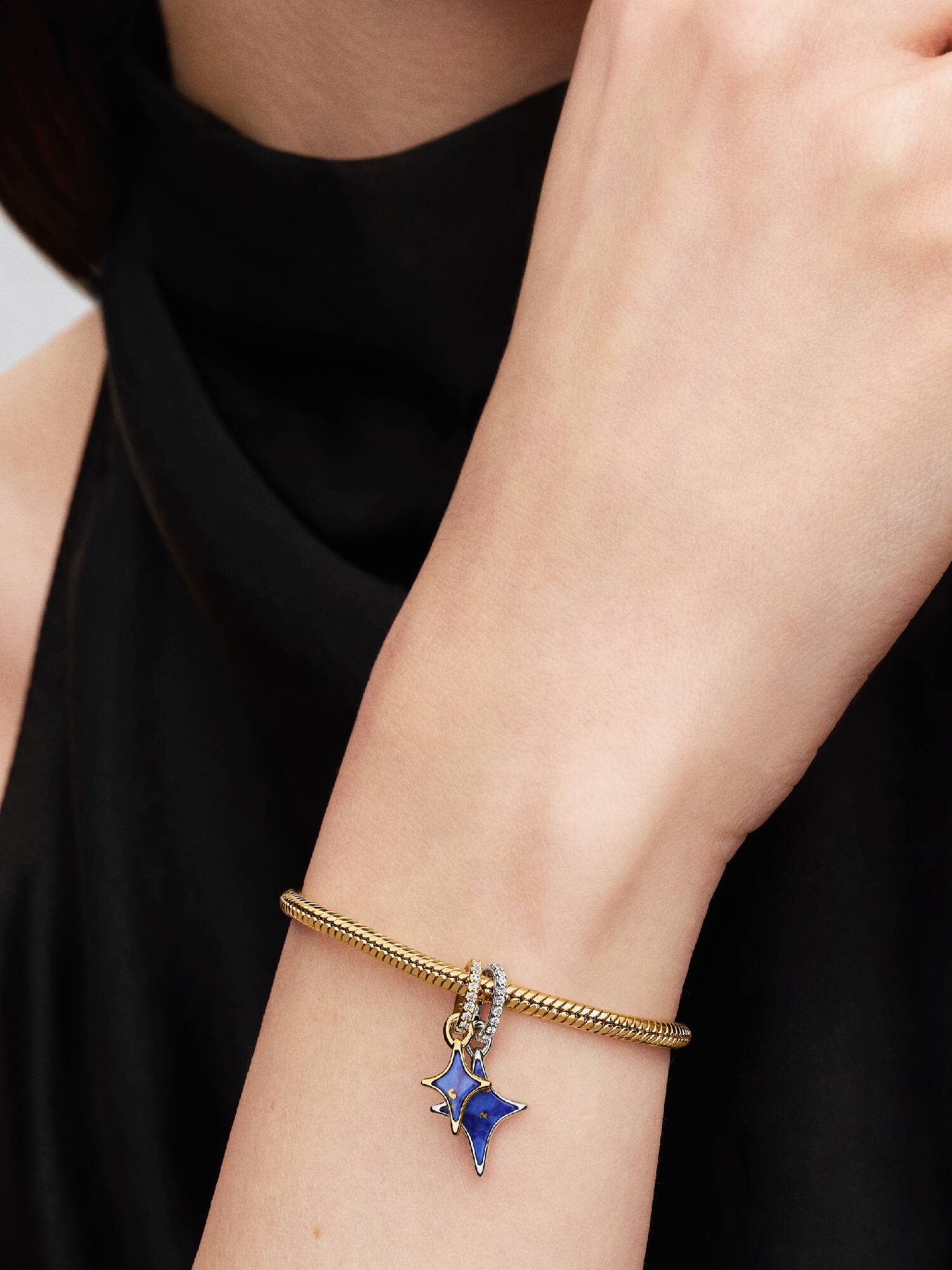 Charm Pendente Duplo de Estrelas Divisíveis