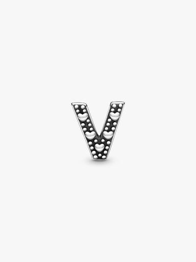 Letra V Alphabet Relicário Element