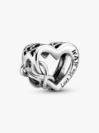 Charm de Coração "Te amo Mãe"