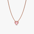 Colar Coração Rosa Colar Coração Rosa