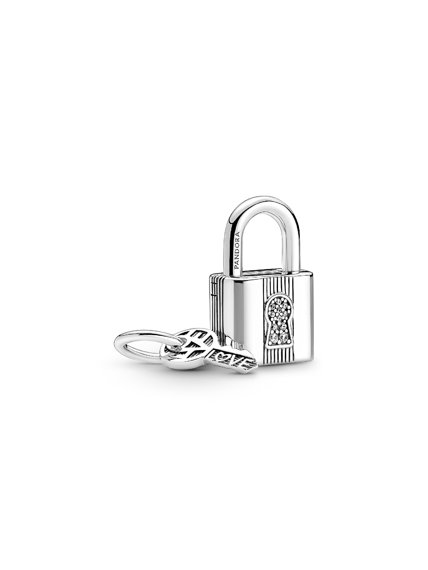 Charm Pendente Divisível Cadeado e Chave