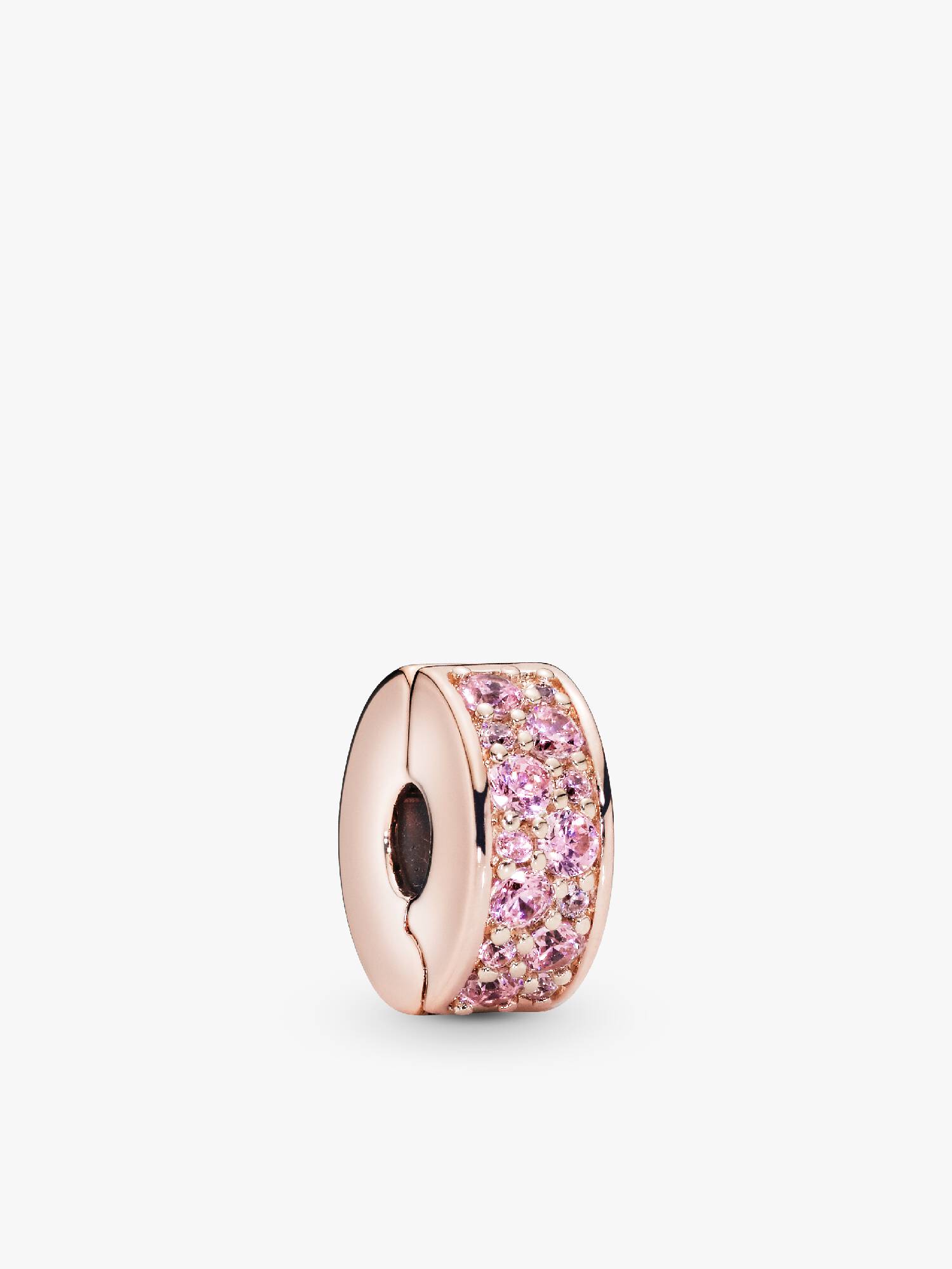 Clip Charm Pavé Rosa