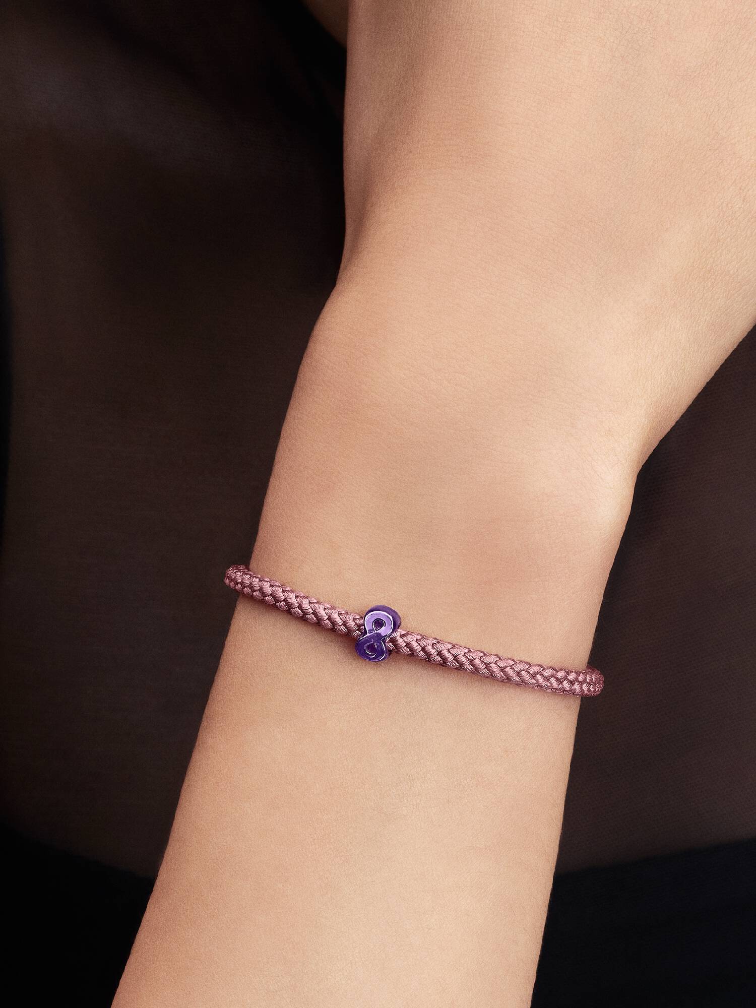 Mini Charm Infinito Roxo