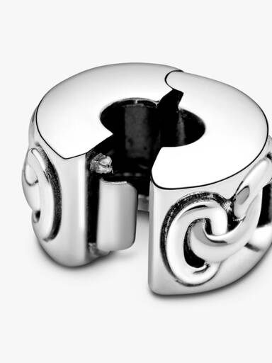 Clip Charm de Corações Entrelaçados