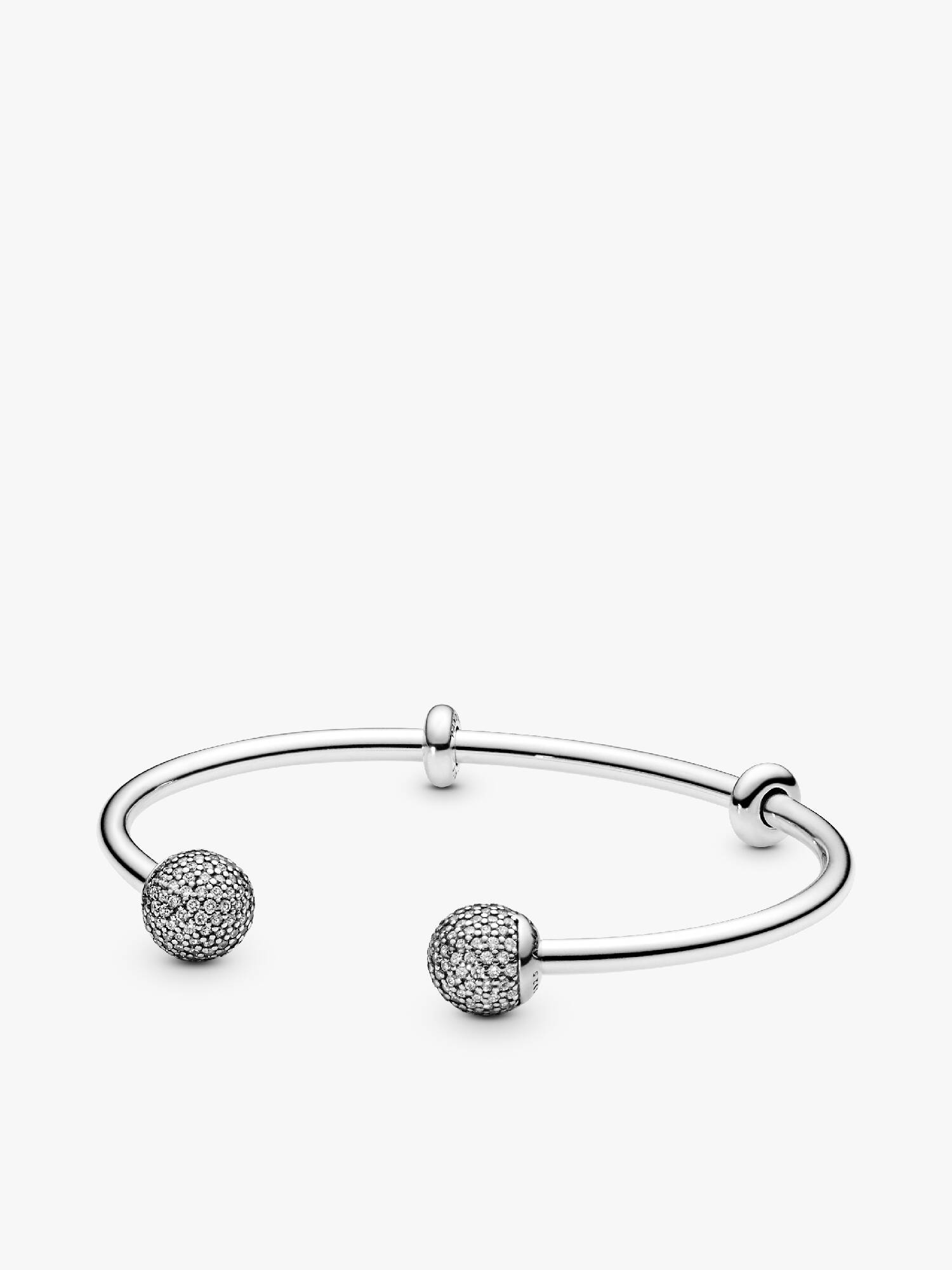 Pandora Moments Aberto Pavê Bracelete Rígido