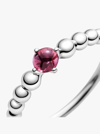 Anel Blazing Vermelho Beaded