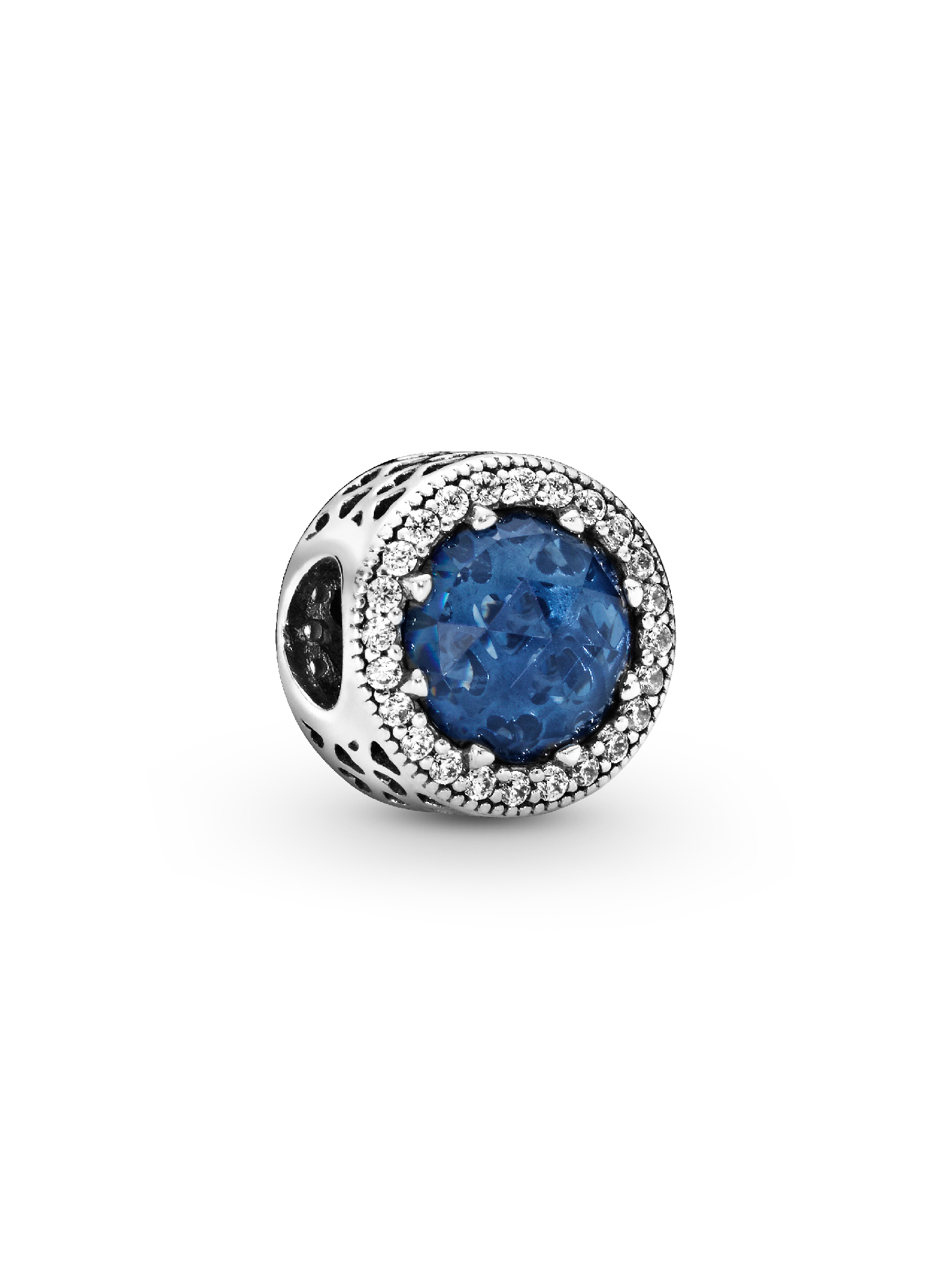 Charm Cristal Azul Escuro Brilhante