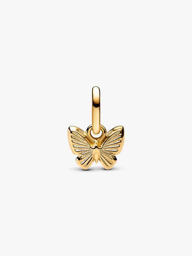 Mini charm pendente de borboleta azul