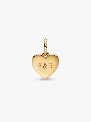 Charm Pendente Coração do Amor Gravável