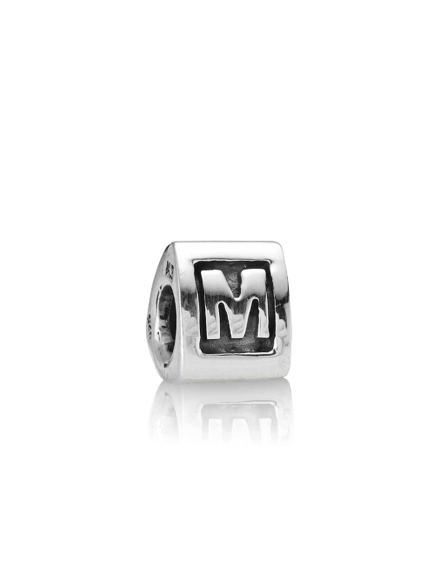 Capital M silver charm