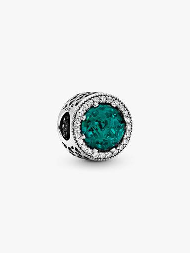 Charm Cristal Verde Brilhante