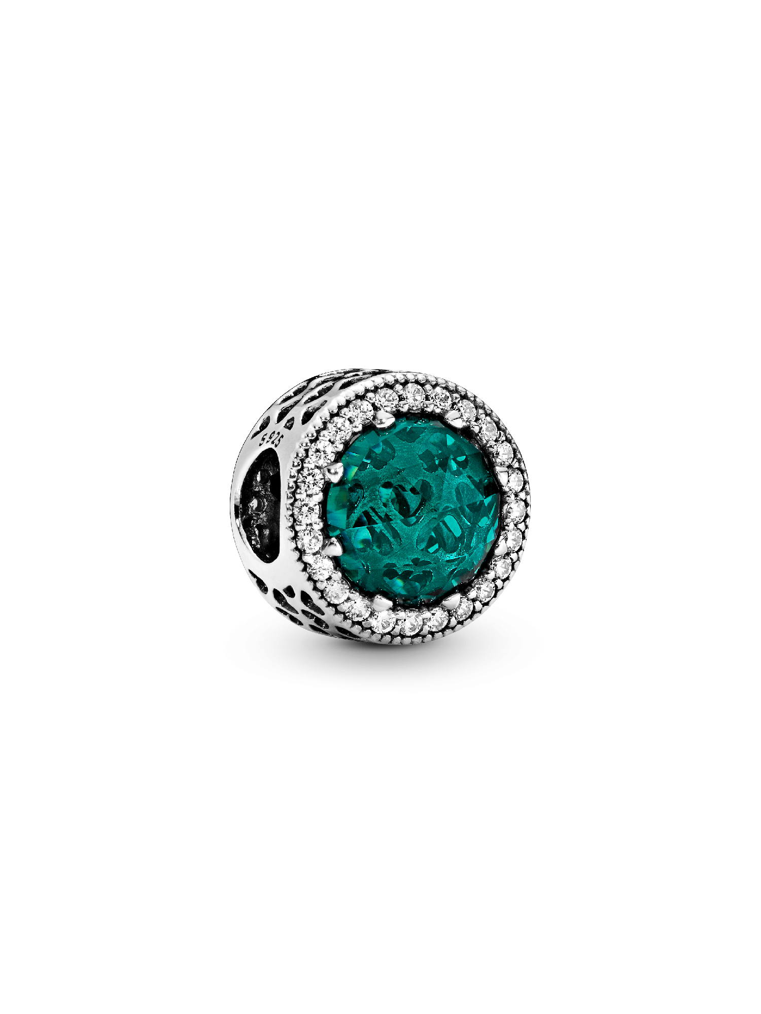 Charm Cristal Verde Brilhante