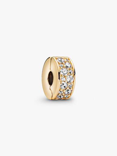 Clip Charm Pavé Transparente