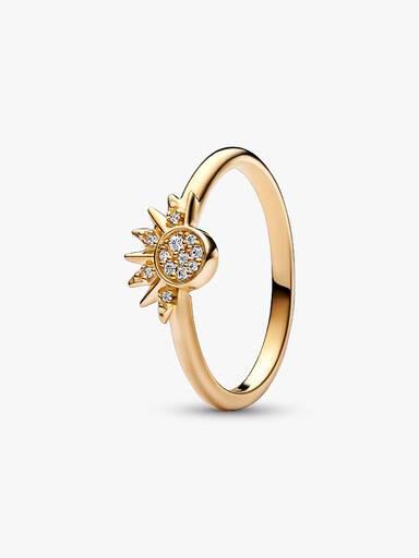 Anel de Sol Brilhante Celestial