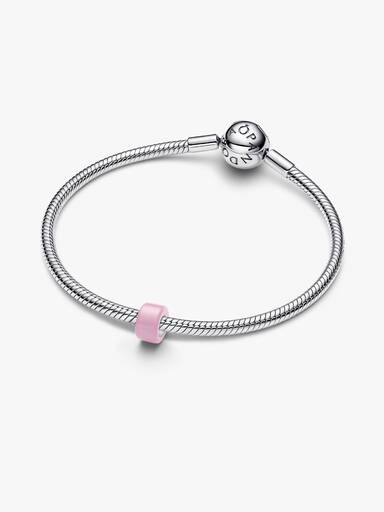 Mini Charm em Vidro de Murano Rosa