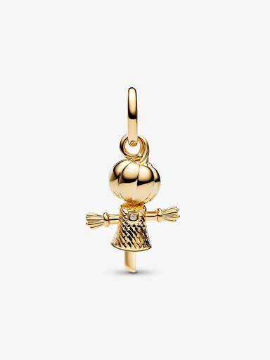 Charm Pendente de Espantalho de Abóbora