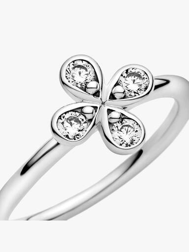Anel Four-petal Flor